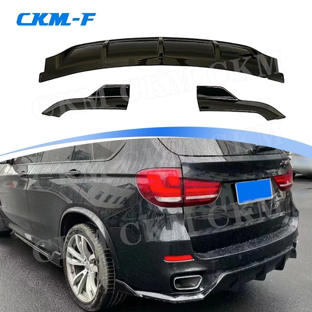 

Carbon Fiber Rear Car Bumper Diffuser Guard Spoiler Body Kit Side Splitters for BMW X5 F15 M Sport 2015 2016 2017 2018 ABS Kits