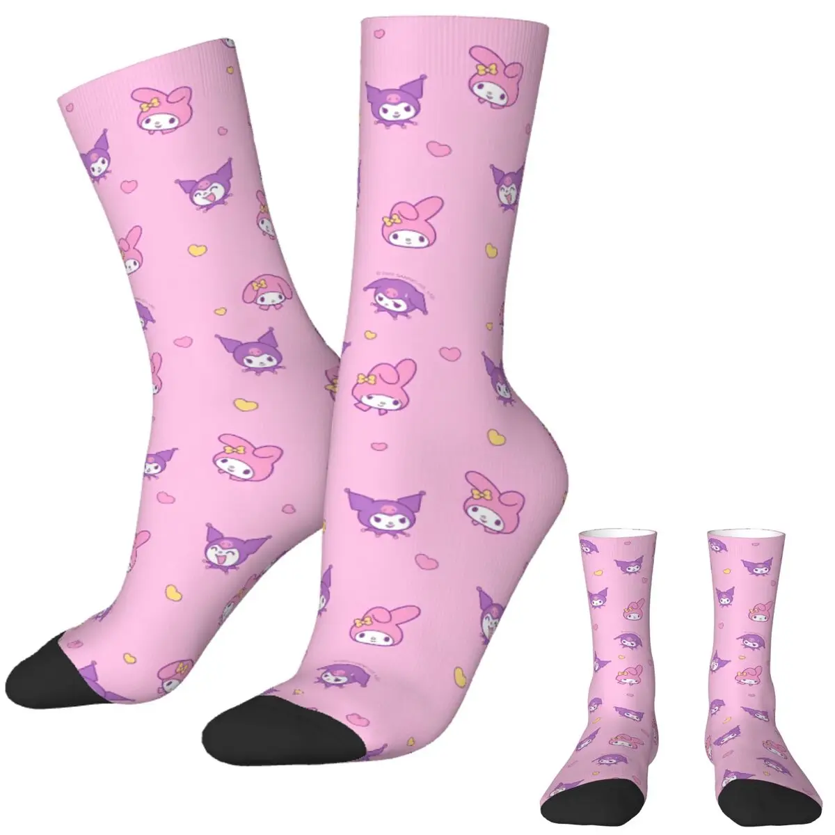 Calcetines de hombre My Melody Sanrio medias primavera divertidos calcetines transpirables diseño ciclismo calcetines antideslizantes