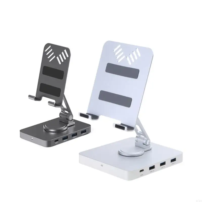 97bf Multifunction Porta rotante Porta rotante per laptop Tablet Dock Stand USB3.0 5GBPS