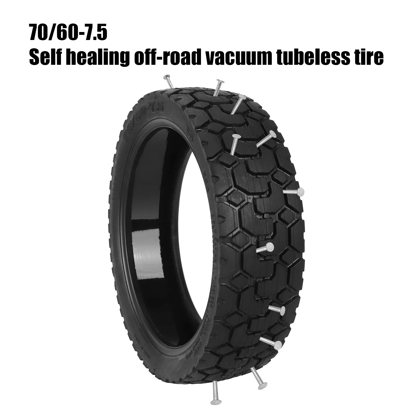 11 Zoll 70/60-7,5 selbstheilender Reifen mit Goo für Ninebot ZT3/ZT3 Pro Elektroroller Offroad-Vakuum-Tubeless-Reifenersatz – Detail 1