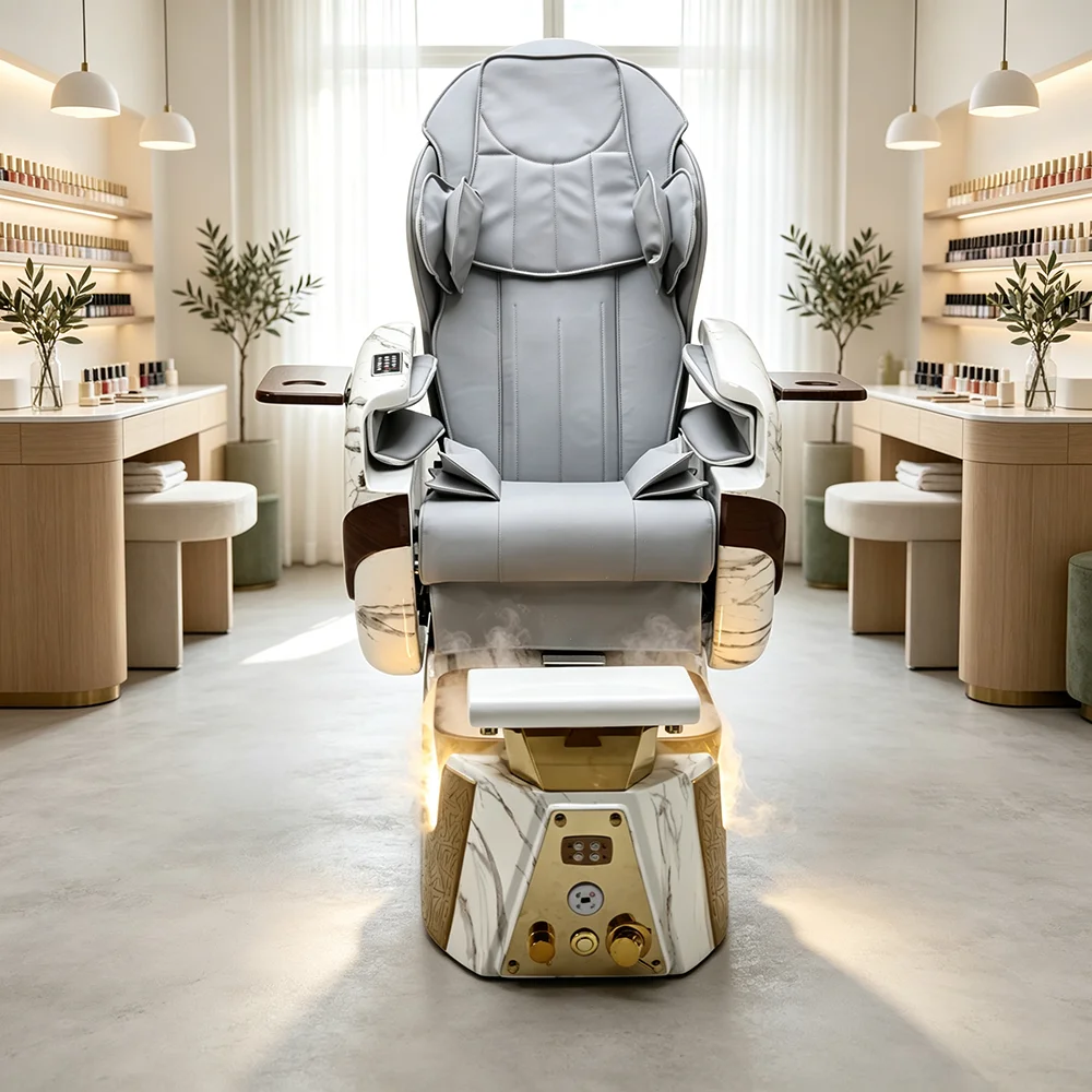 2026 Luxury Pedicure Chair Manicure Reclining Foot Spa Massage Chairs Furniture for Beauty Salon Nail Salon Business Growth