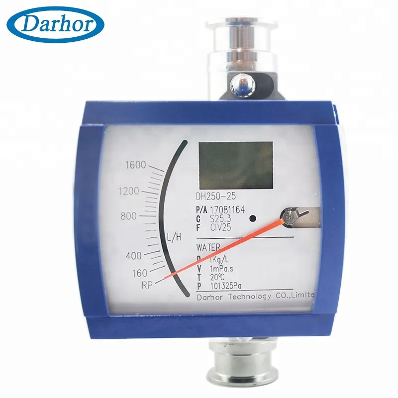 variable area metal tube Float flow meter 4-20mA/ with alarm effluent flow meter digital alcohol flow meter