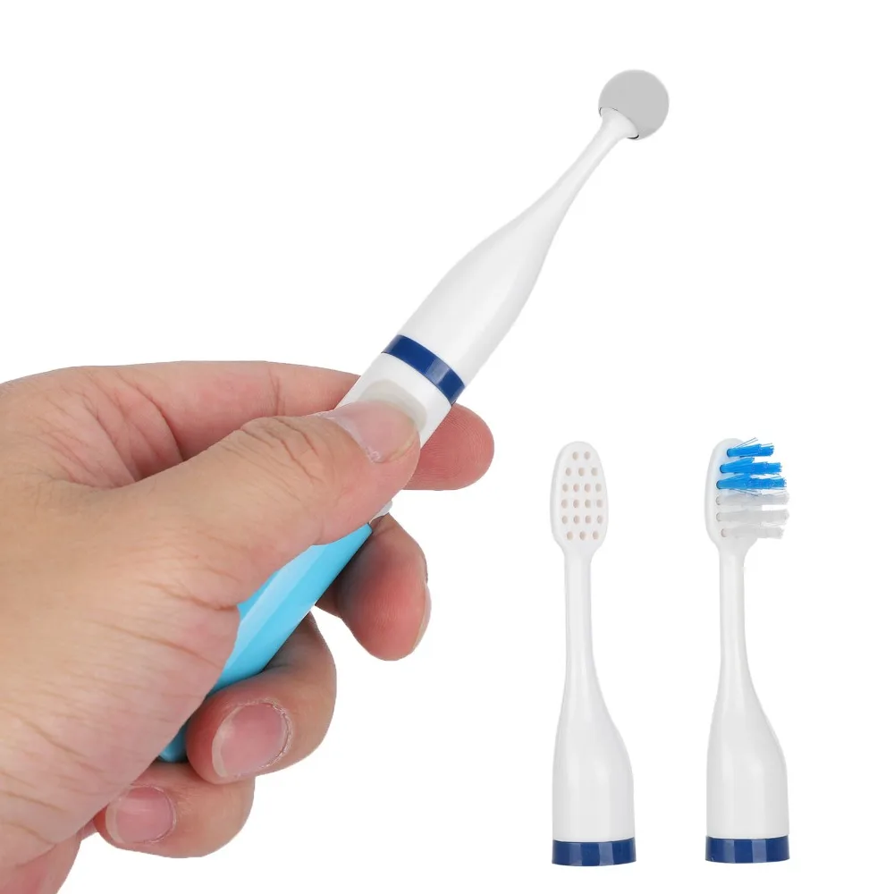 Rechargeable Electric Toothbrush Replaceable Heads Massage Tongue Muscle Trainer Portable Mouth Muscle Exerciser