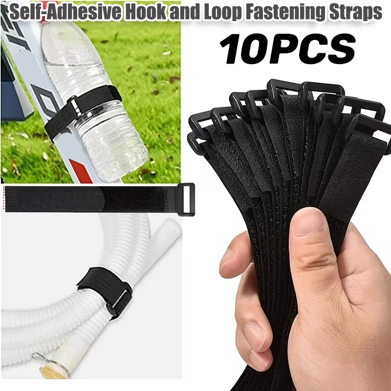 Hook and Loop Straps Fastening Straps Self-Adhesive Nylon Cinch Ties for Cable Management Fishing Home Organizing 5/10/30/50Pcs