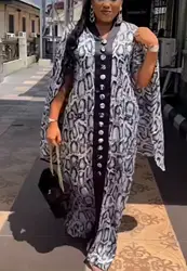 African Dresses for Women Traditional Africa Clothing Dashiki Ankara Outfits Gown Abayas Robe Muslim Kaftan Maxi Long Dress 2024