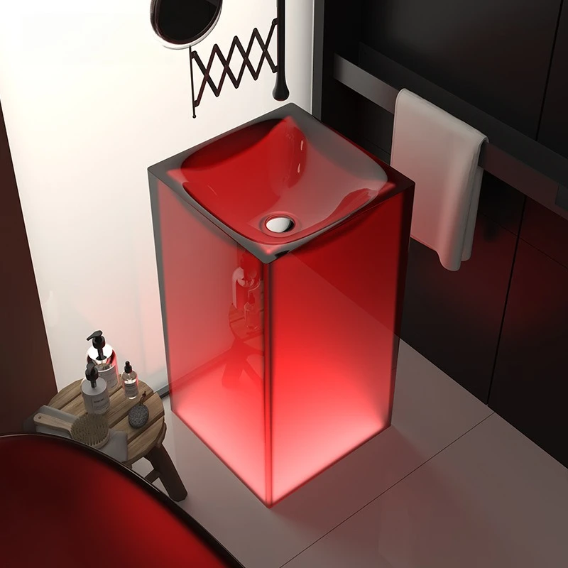 

Transparent resin basin