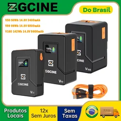 【DO BRASIL】ZGCINE V99 Pro V160 V Mount Battery PD Fast Charger D-TAP USB-A Dual USB-C Port For BMPCC 6K Pro Canon R5C Sony FX3