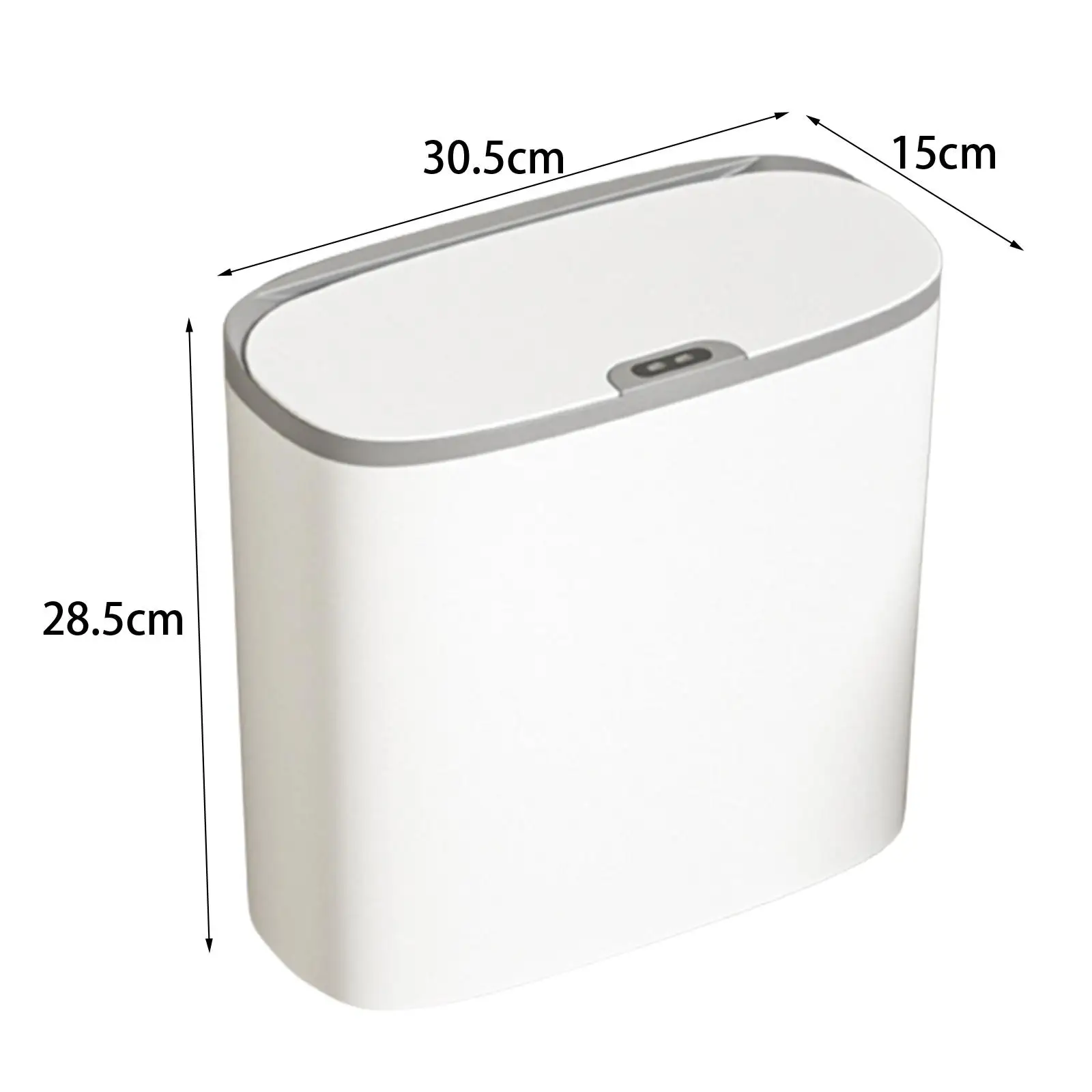 Smart Induction Trash Bin Automatic Slim Garbage Can Intelligent Trash Bin for Bathroom Living Room Laundry Kitchen