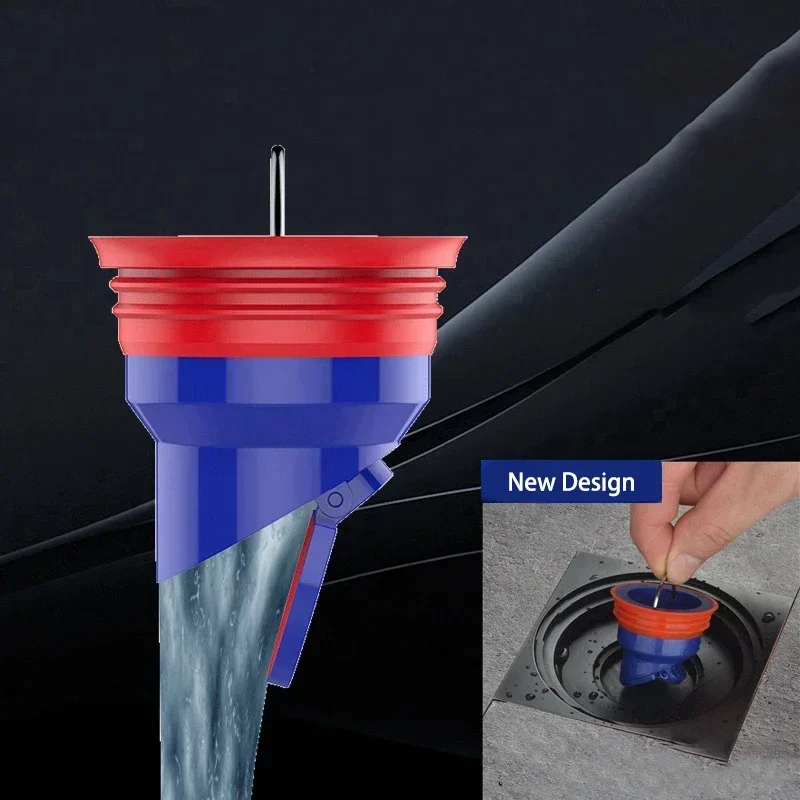 Colador de suelo, trampa con tapón, fregadero de sifón, gran desplazamiento, cocina, baño, filtro de drenaje de agua, antiolor, prevención de plagas, desodorante