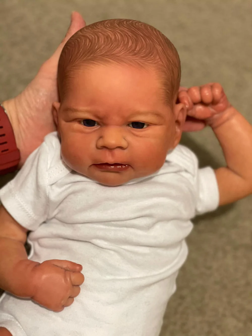 18inch Reborn Doll Elijah Newborn Baby Size Handmade 3D Skin Multiple Layers Painting with Visible Veins Bebe Reborn Doll Toys