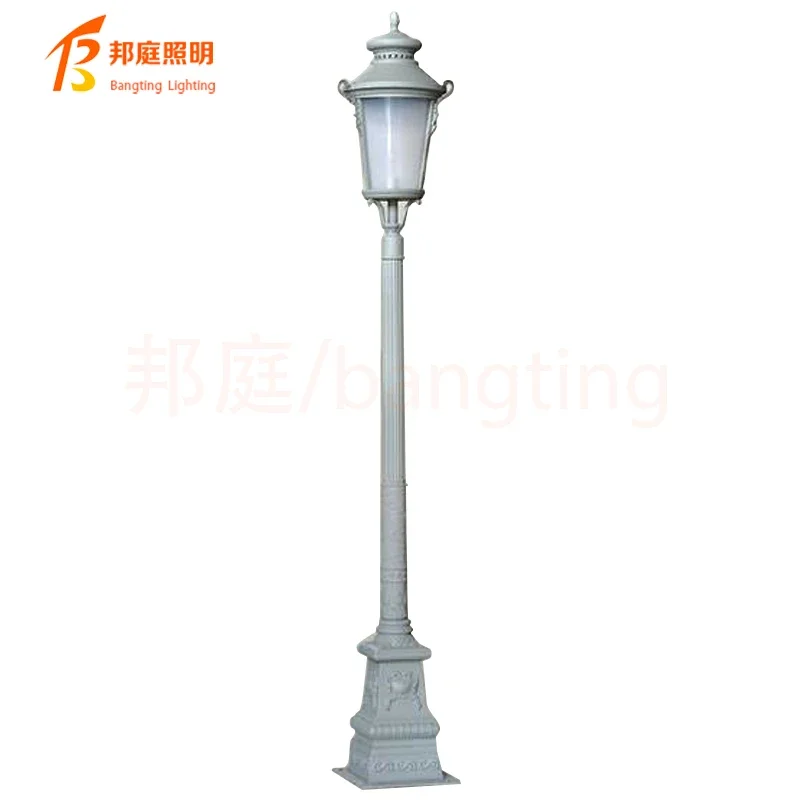 European Style Classic 24W Outdoor Park Lighting Standing Led Garden Lamp Pole