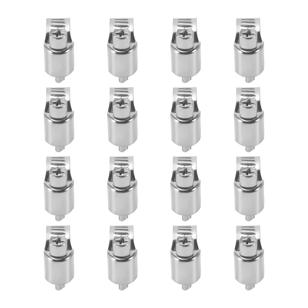 16 Pcs Stainless Steel Adjustable Car Fuel Hose Clamp Pipe Sealing Clip 6-12 Mm