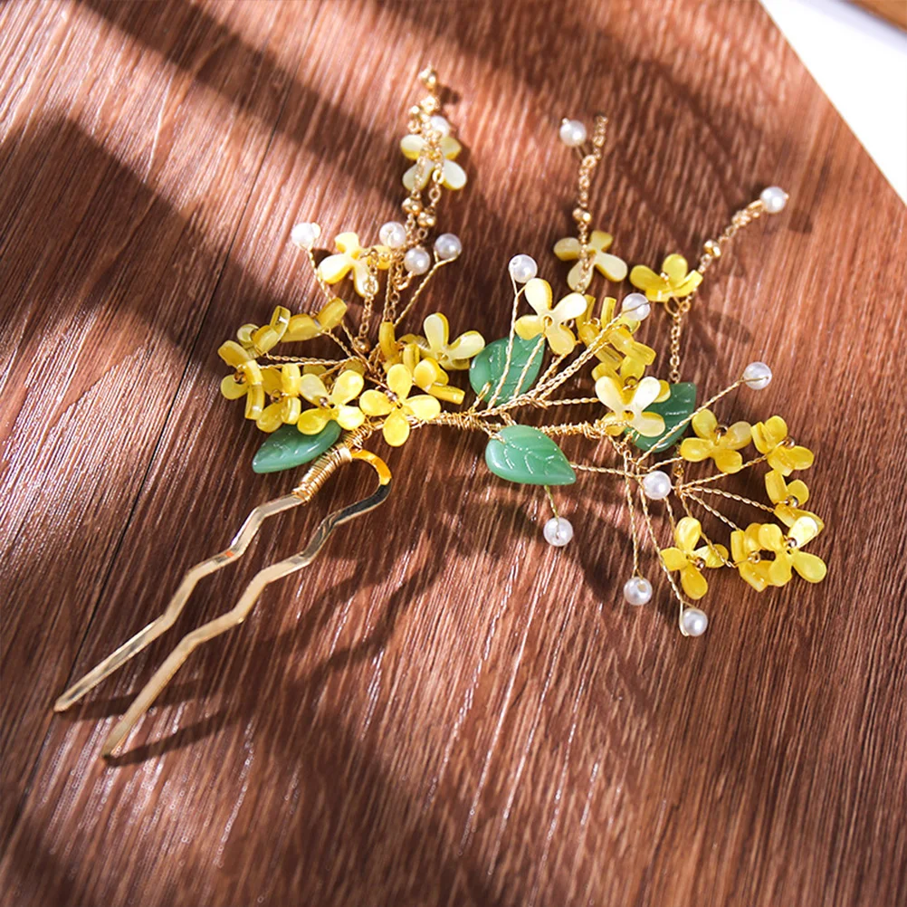 

Vintage Tassel Pins Firm Hold Flower Hair Forks For Women Long Lasting Hairstyle Accessories Chinese Hair Sticks Style