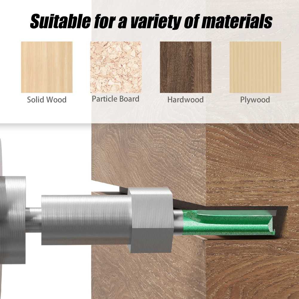 1Pcs Woodworking Milling Cutter Double-edged Straight Knife Carving Trimming Knife Cutting Knife Slotting Woodworking Tools