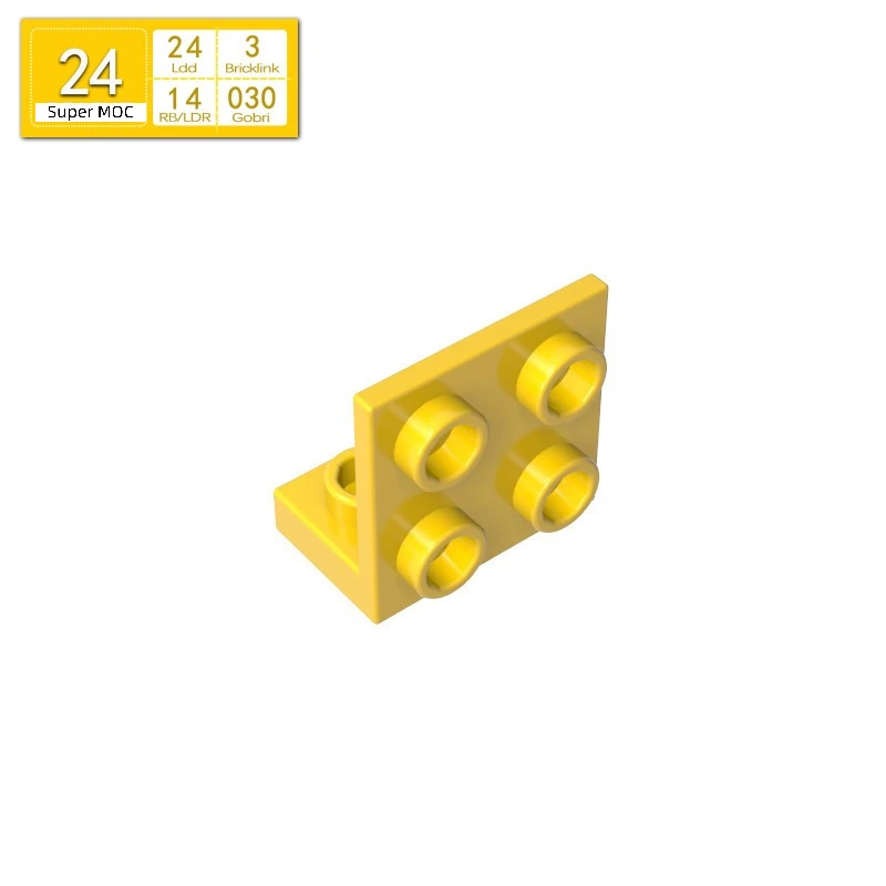 10PCS Moc Accessories Compatible with 99207 Bracket 1x2-2x2 Building Blocks Inverted Plate Bricks Particle Puzzle Idea DIY Toys - view 5