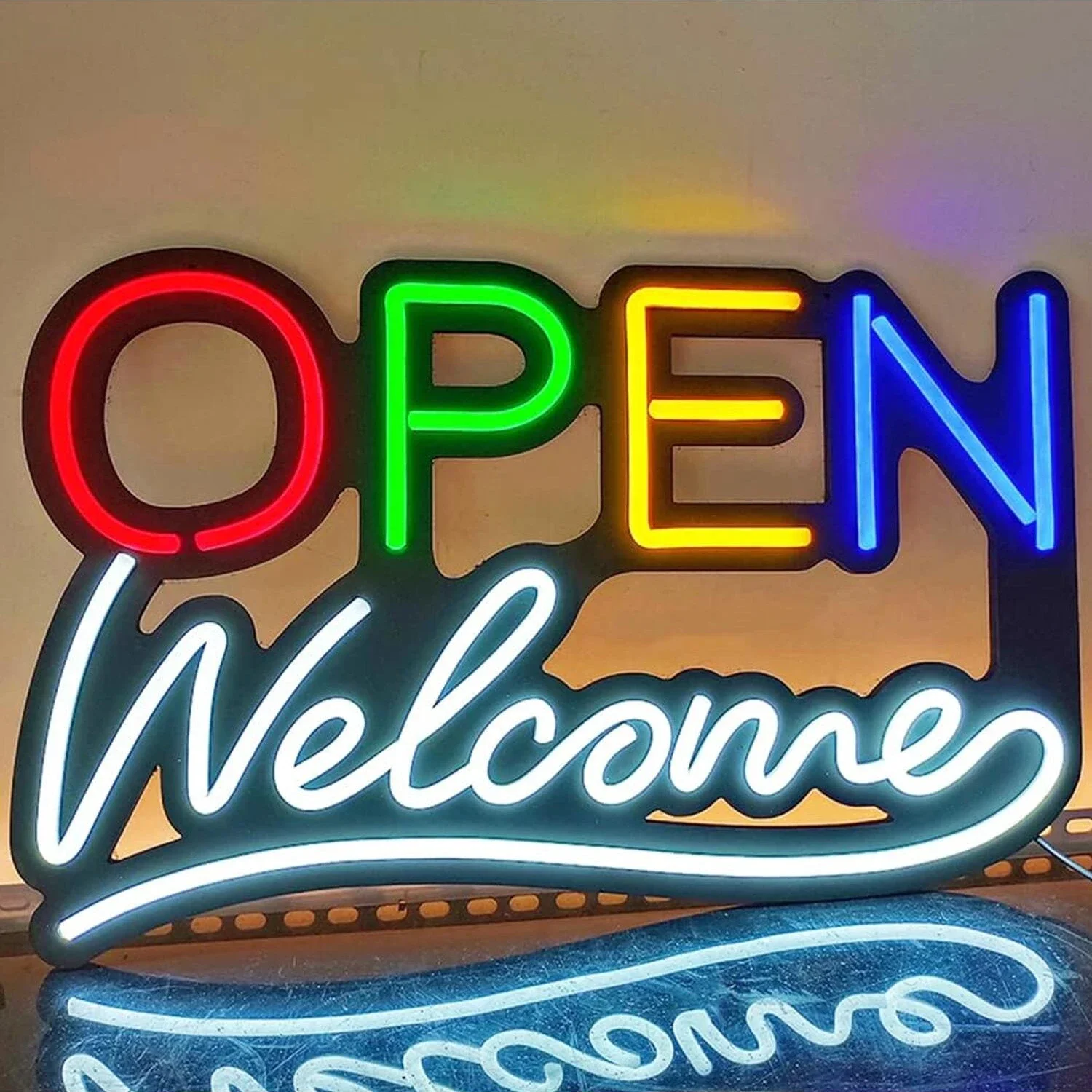 Open Neon Sign for Wall Mounted Neon Lights for Bedroom LED Business Signs Office Man Beer Club Bar Christmas Party Gifts