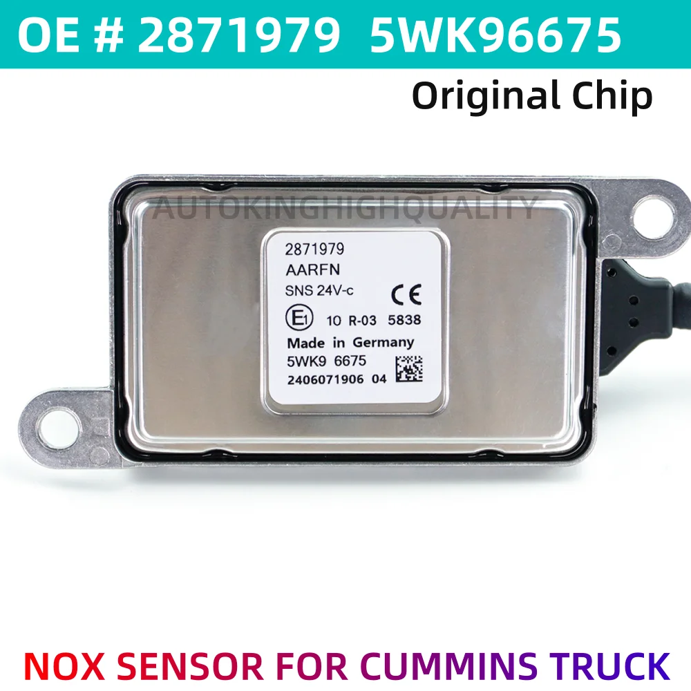 

Высококачественный зонд NGK 5WK96675 2871979 NOX, датчик азота и кислорода для грузовика Cummins Volvo DAF XF 24 В Euro 5