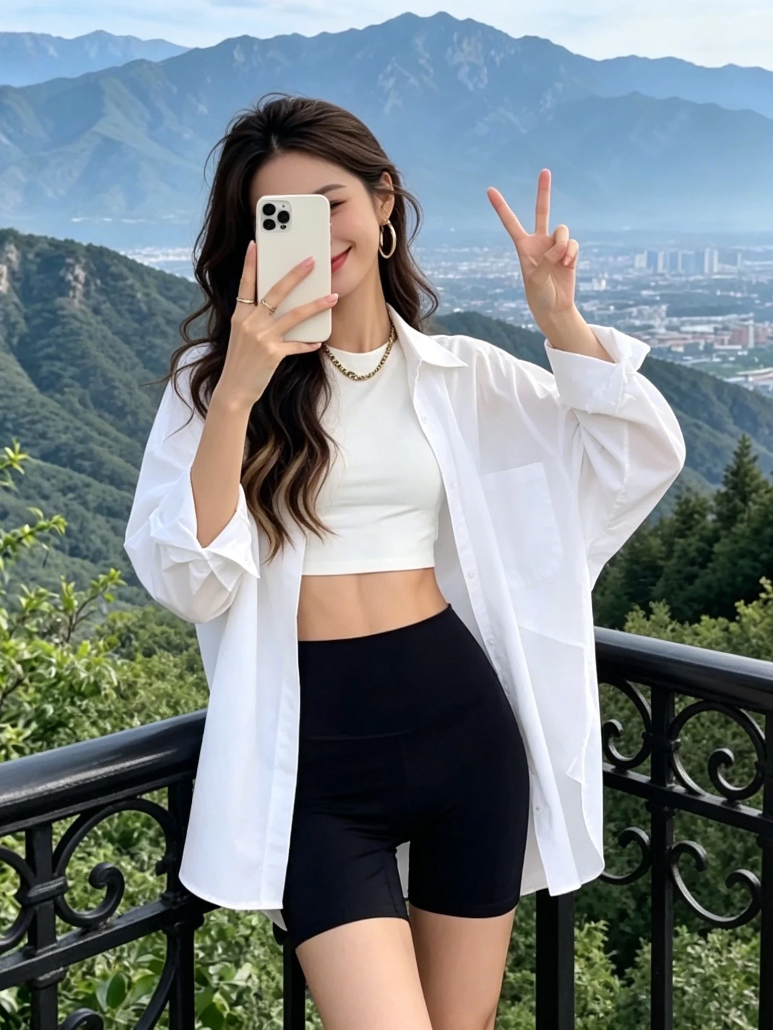 

Women's Summer Loose Casual Splice Sun Protection Shirt Long Sleeve White Outerwear Polyester Thin Fashionable Commute Style