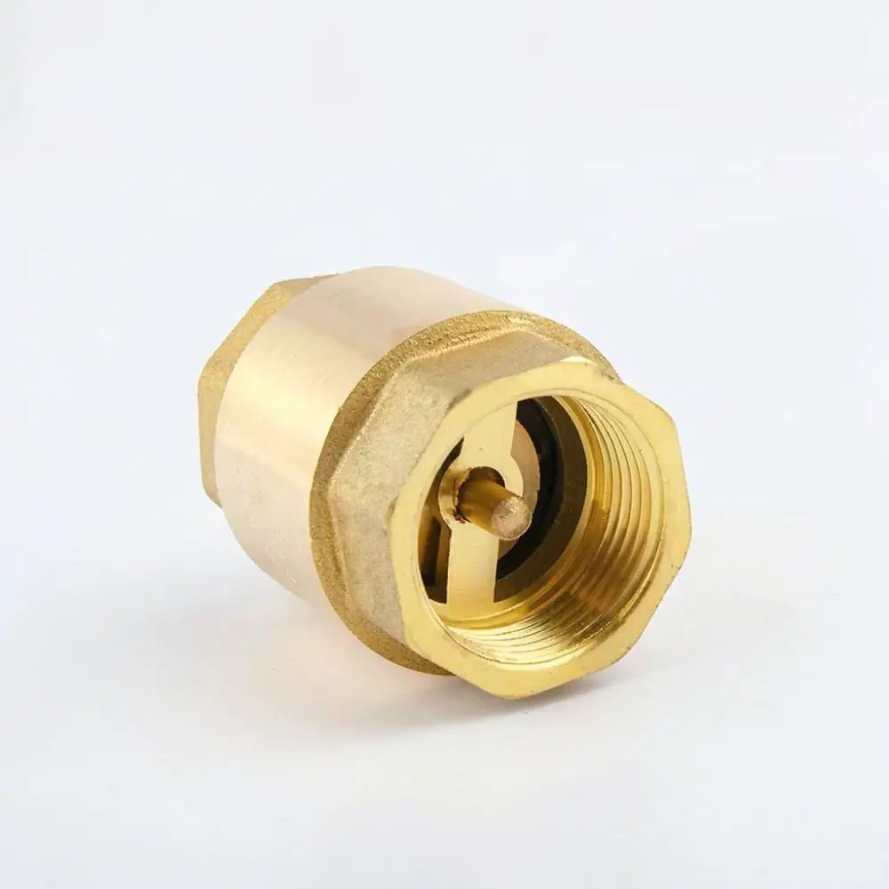 For Water Shield Brass Vertical Check Valve Thickened Spring One Way Flow Control Valve Pipe Water System Part