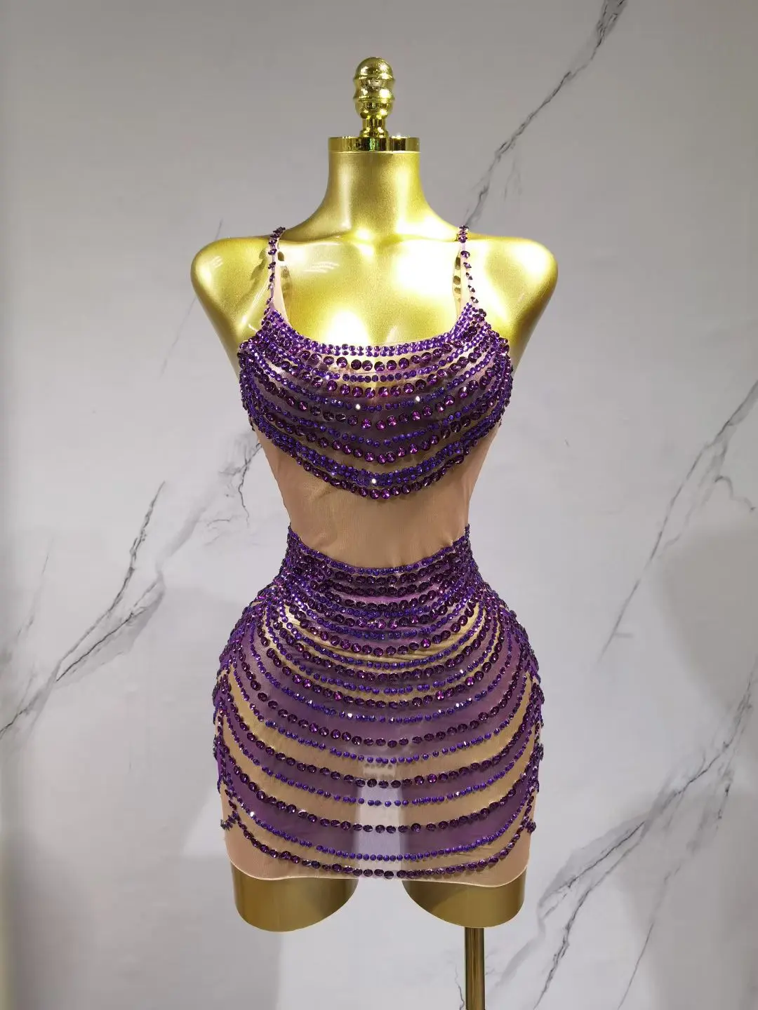 Krótka spódniczka wysadzana diamentami dla kobiet, idealna na urodziny, do klubu nocnego, baru, na występy gogo, z pełnym diamentowym paskiem, dopasowany krój, diamentowa Y030