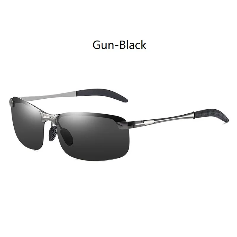 Klassische Metall-Herrensonnenbrille, Modische Fahr- und Angelbrille, Halbrahmen-Retro-Sonnenbrille, Luxus-Marken-Designer-Brillen