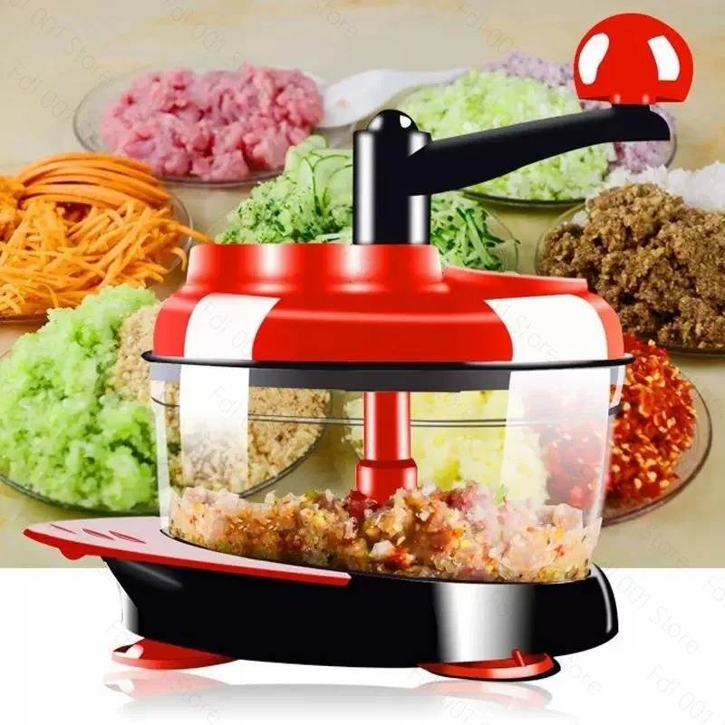 Manual Multifunctional Kitchen Food Processor Meat Vegetable Grinder