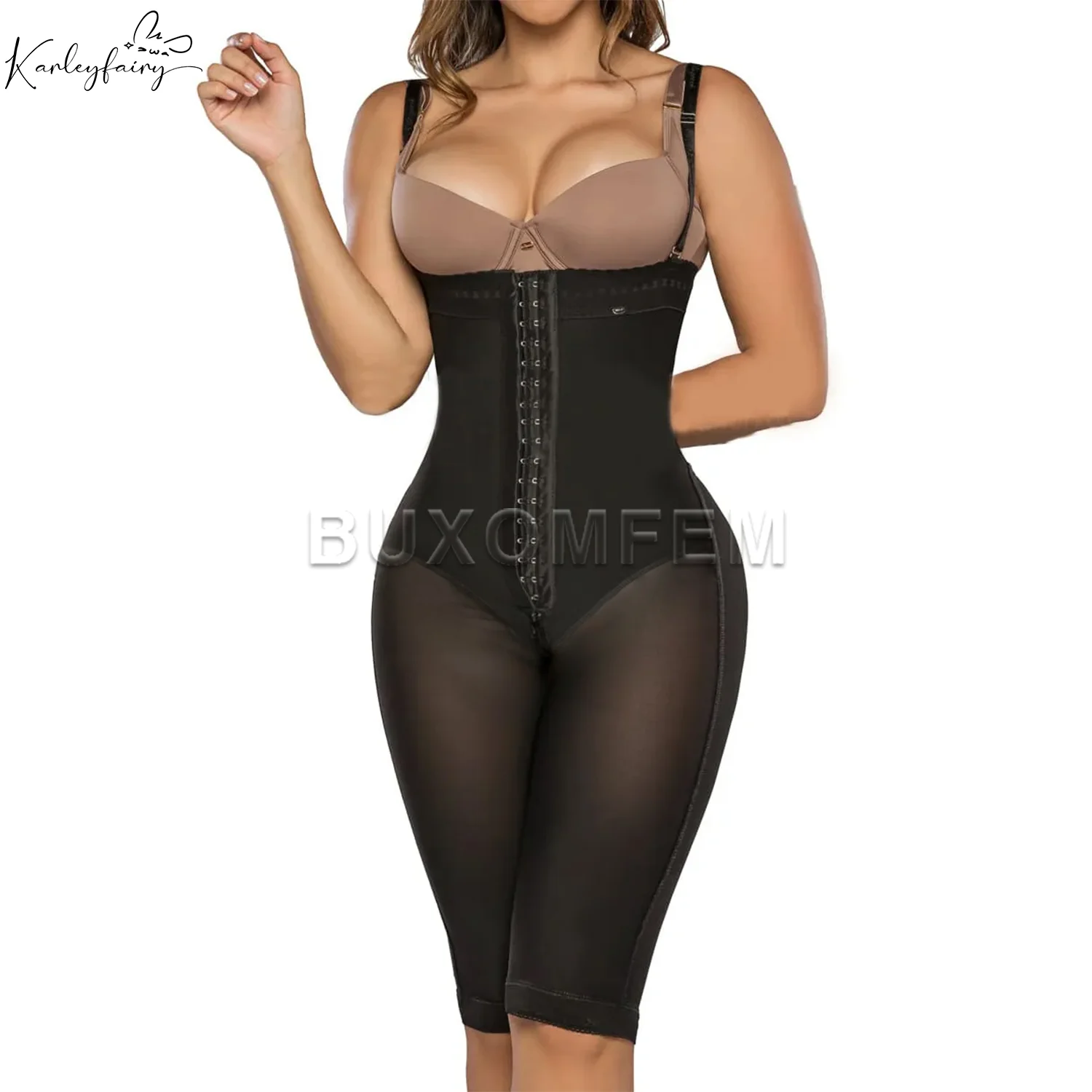 

Stylish Breathable Body Shaper for Women Slim Fit Elastic Tummy Control Shapewear Open-Chest Bodysuits Moldeador Mujer 2025 New