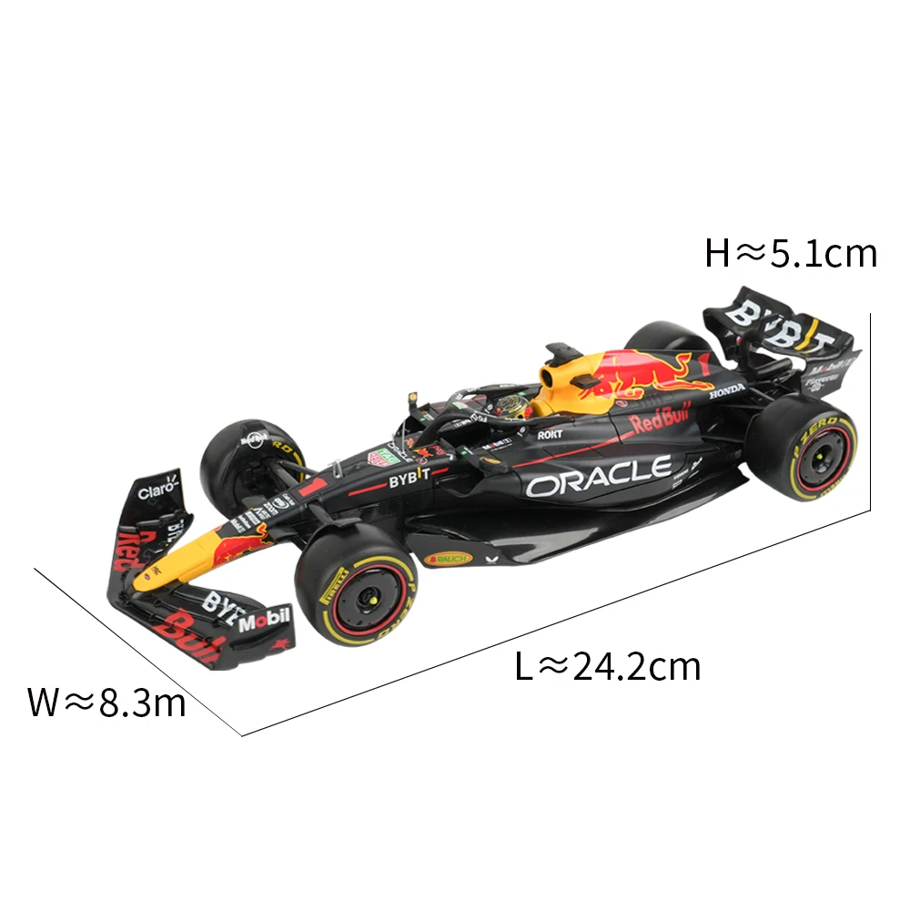 Bburago 1:24 Oracle RB19 RedBull Racing 2023 Max Verstappen Formula Car Static Diecast Alloy Model