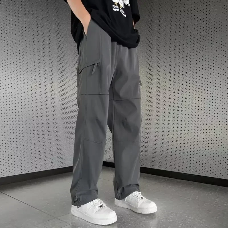 2026 Spring and Summer Men Jogger Cargo Pants Loose Straight Casual Pants Outdoors Casual Men's Cargo Pants M-3XL