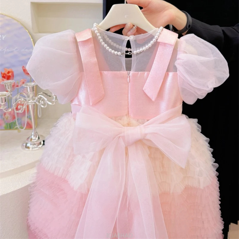 wed-dress-2025-children-girls-princess-cake-tutu-skirt-kids-party-summer-vestido-costumegown-toddler-cute-casual-outfit-new