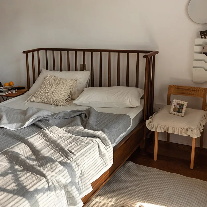 

Summer Knitted Cotton Quilt - 100% Cotton Cooling Blanket for Bare Sleep & Air-Con (Breathable & Lightweight)