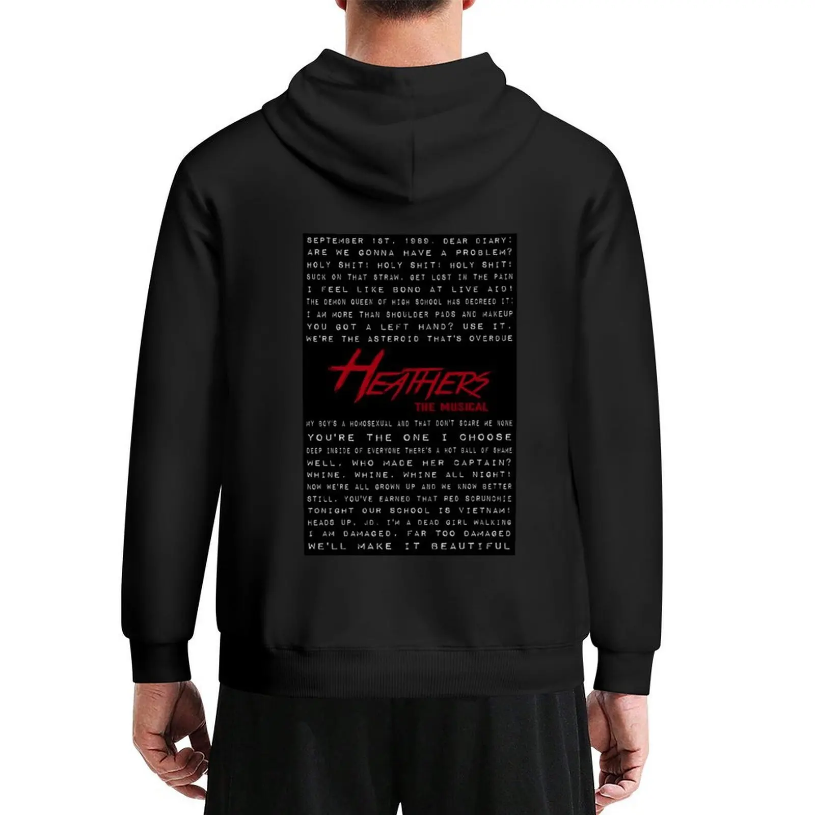 

Heathers Logo with Lyrics Hoodie men's coat men clothes men wear men's clothes hoodie streetwear