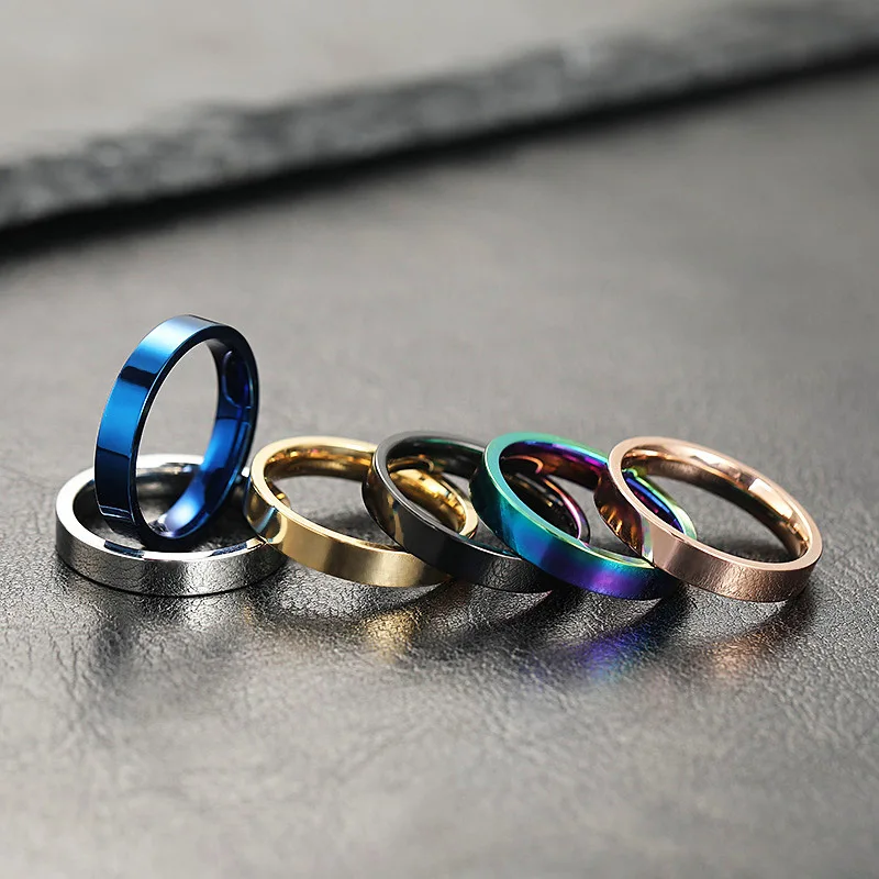 Stainless Steel Geometric Ring for Unisex Wear Featuring Electroplated Finish Round Shape Design Available in Multiple Diameters