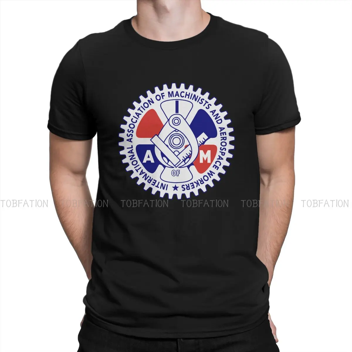 Association Of Machinists And Aerospace Graphic TShirt Worker Style Streetwear Casual T Shirt Male Short Sleeve Unique Gift Idea