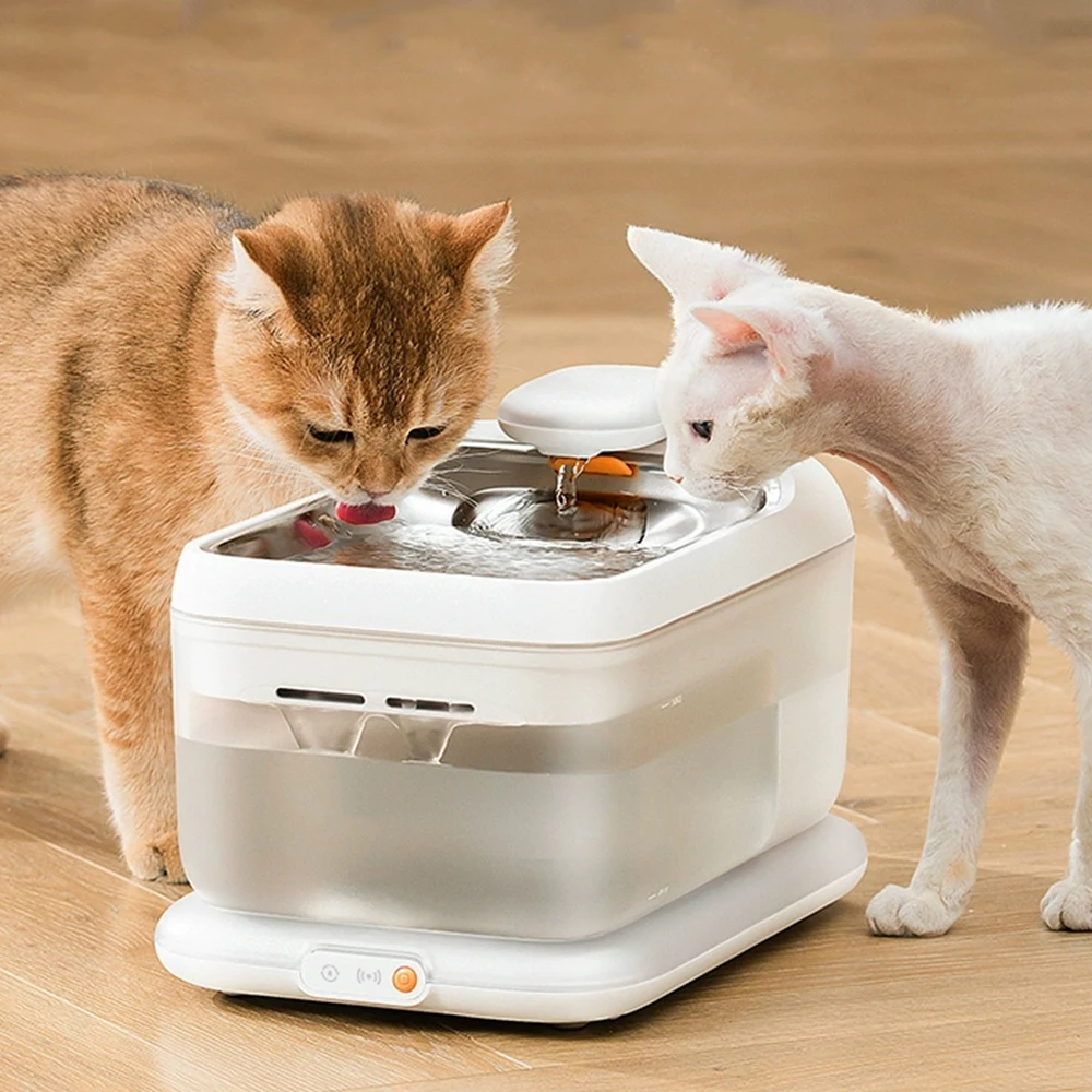 

Wholesale Custom Logo Heated Wireless Automatic Dispenser Cat Pet Water Fountain