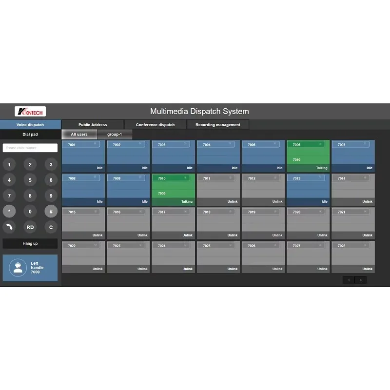 Pbx phone system for SIP Server KNTD-50 up to 5000 user in Paging system VoIP communication IP PABX Server