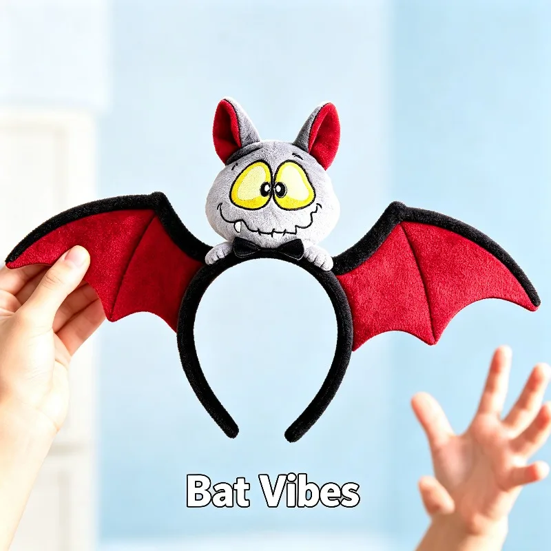 Premium Material Perfect Design Headband Set Pumpkin Spider Bat Costume Accessory Perfect for Party Masquerade