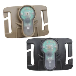 Luce di segnalazione per casco tattico nastro magico Militar caccia campeggio indicatori di segnale di sopravvivenza lampada luce a LED impermeabile per esterni
