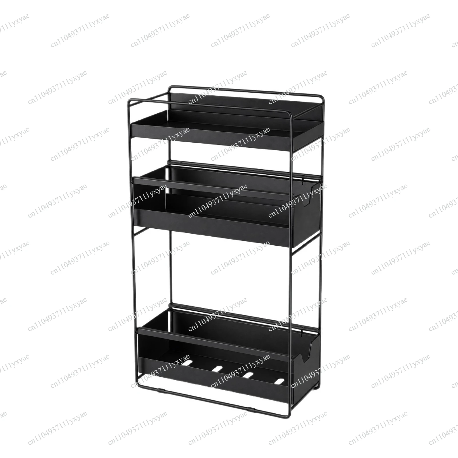 New Magnetic Refrigerator Rack Multifunctional Pull Basket Refrigerator Storage Rack Multi-layer installation-free pull-out