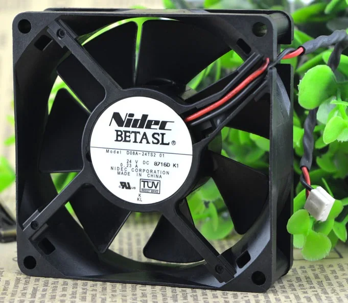 New Inverter Cooling Cooler  Fan For NIDEC D08A-24TS2 01 24V 0.23A 8CM 80X80X25MM