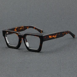 Vintage Big Wide Legs Acetate Glasses Frames Women Mens High Quality Optical Glasses Frames