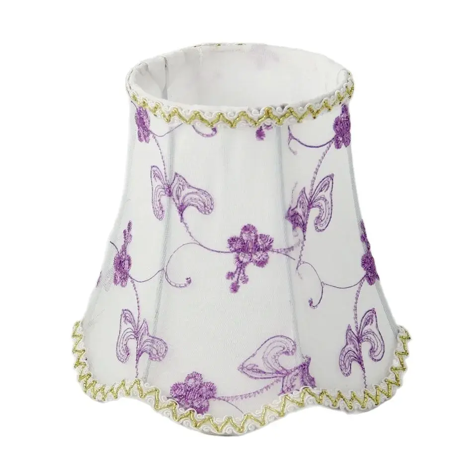

Beautiful Purple Color Lace Lampshade For Wall Lamp Or Small Deco Table Lamp Shades, E27 Hole 4.2cm