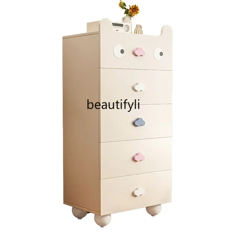 

z.Five-Drawer Cabinet Modern Simple Bedroom Floor Storage Cabinet Living Room Drawer Large Capacity Storage Cabinet