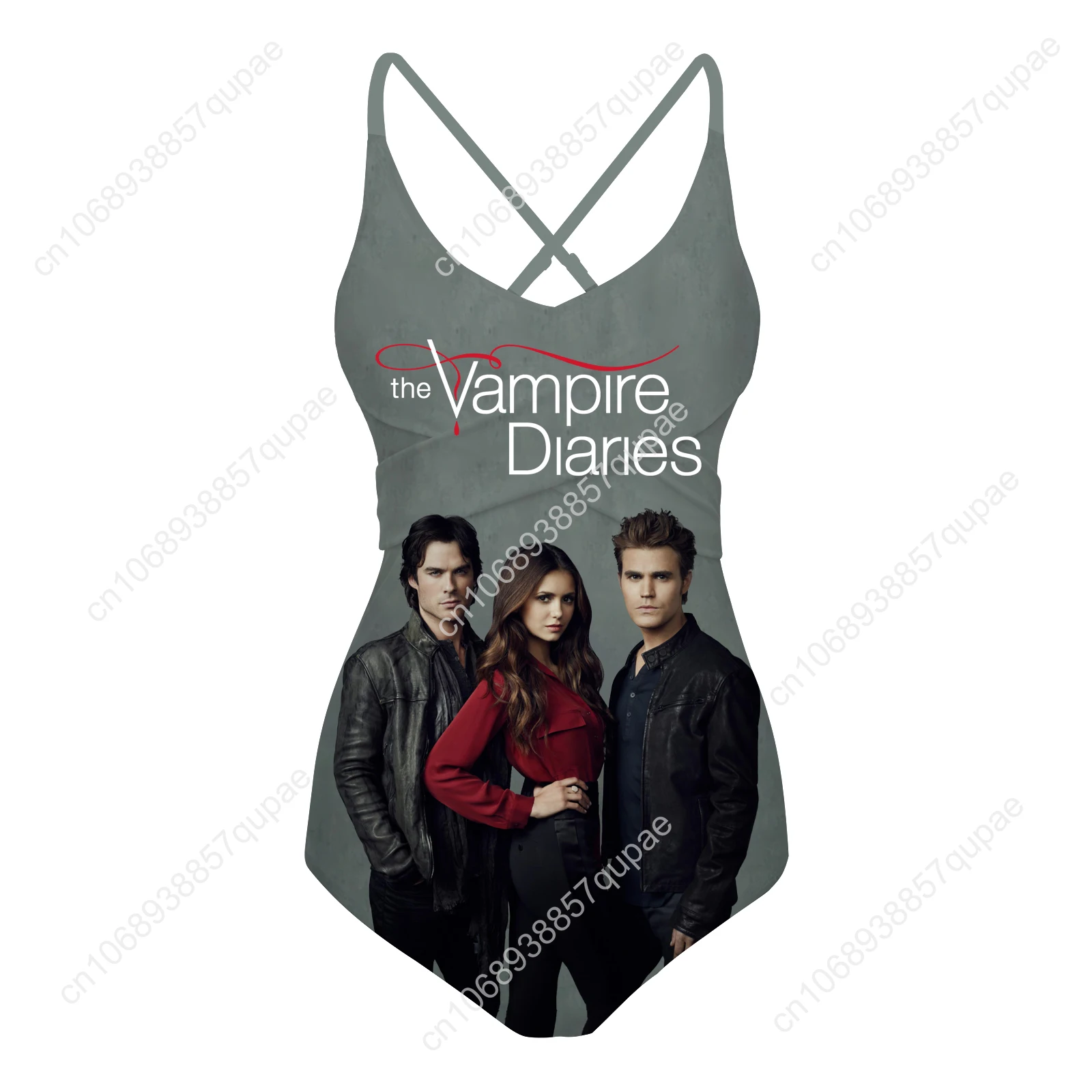 

The Vampire Diaries Swimsuit Womens Sling Swimsuits Sexy Swimwear Pool Party Beach Bikini Summer Holiday Customize Bathing Suits