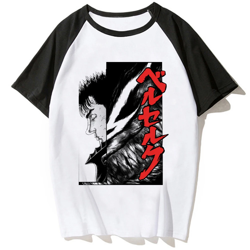 Berserk t-shirt female Psychedelic Pop Culture Gothic aesthetic graphic Trendy t-shirt Graphic Breathable kawaii 80s hip hop