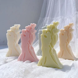 Couple Body Candle Mold Lover Silicone Mould Anniversary Presents Home Decor Wedding Engagement Soy Wax Mold Valentines Day Gift