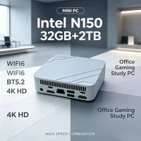 2026 Mini PC ComputerIntel Core N150 8GB16GB RAM 1TB 2TB M.2 SSD WiFi6 BT5.2 4K HD Portable Office Desktop Work PC 6