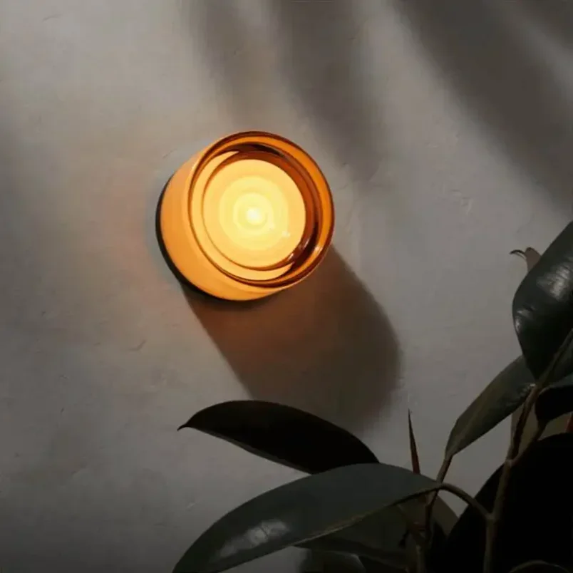 Modern Glass Lampshade for Bedroom Bedside Hotel Wall Sconce Lighting Glass Only