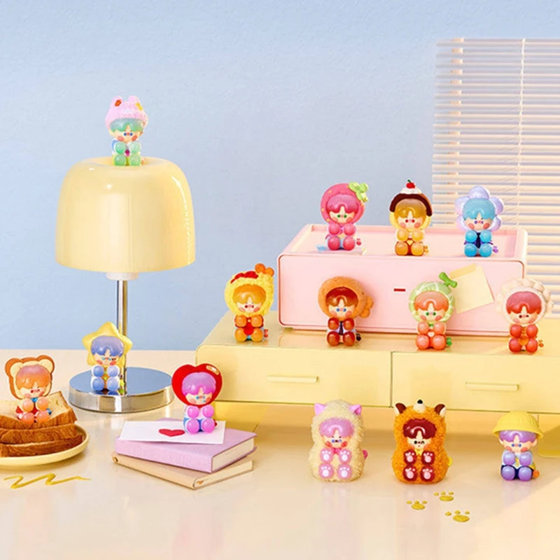

Genuine POP MART PINO JELLY I'm Your Doll Series Blind Box Cat Banana Boat Anime Figure Dog Hot Dog Mystery Box Model Ornament
