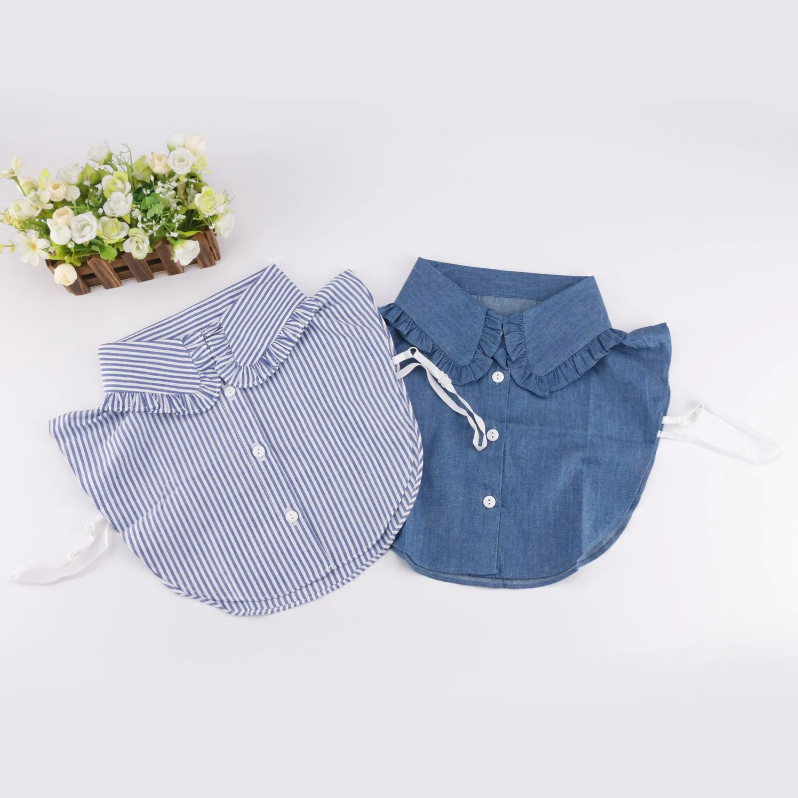 Womens Girls False Detachable Lapel Shirt Choker Necklace